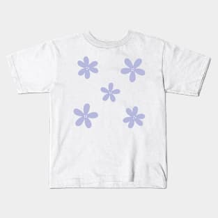 Abstract Flowers - Lilac Purple Kids T-Shirt